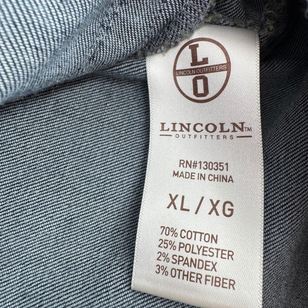 Lincoln Outfitters Denim Jacket Womens XL Blue Medium Wash Stretch Trucker - Picture 6 of 12